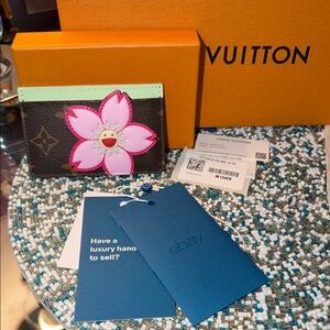 Louis Vuitton LV X TM Cherry Blossom Monogram Card Case